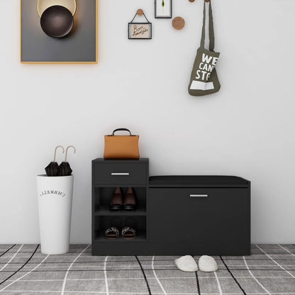 Lavice S Botníkem Sonoma Dub 94,5X31X57 Cm Kompozit