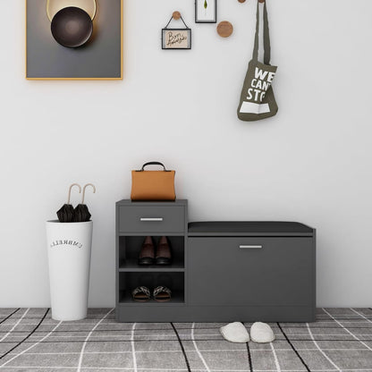 Lavice S Botníkem Sonoma Dub 94,5X31X57 Cm Kompozit