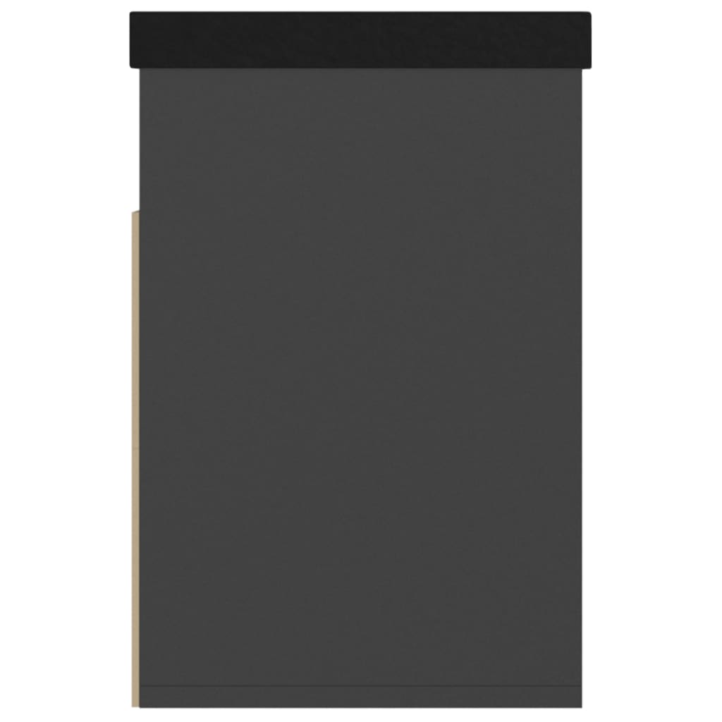 Lavice S Botníkem A Poduškou Šedá 80X30X47 Cm Kompozitní Dřevo