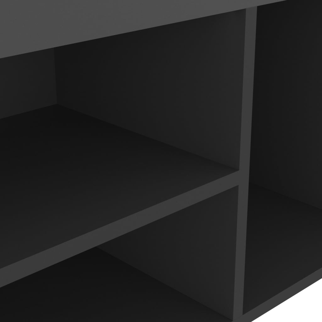 Lavice S Botníkem A Poduškou Šedá 80X30X47 Cm Kompozitní Dřevo