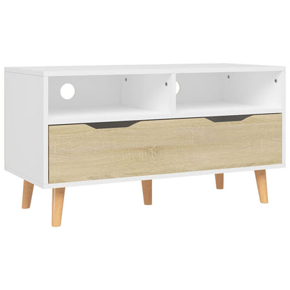 Tv Skříňka 90 X 40 X 48,5 Cm Kompozitní Dřevo