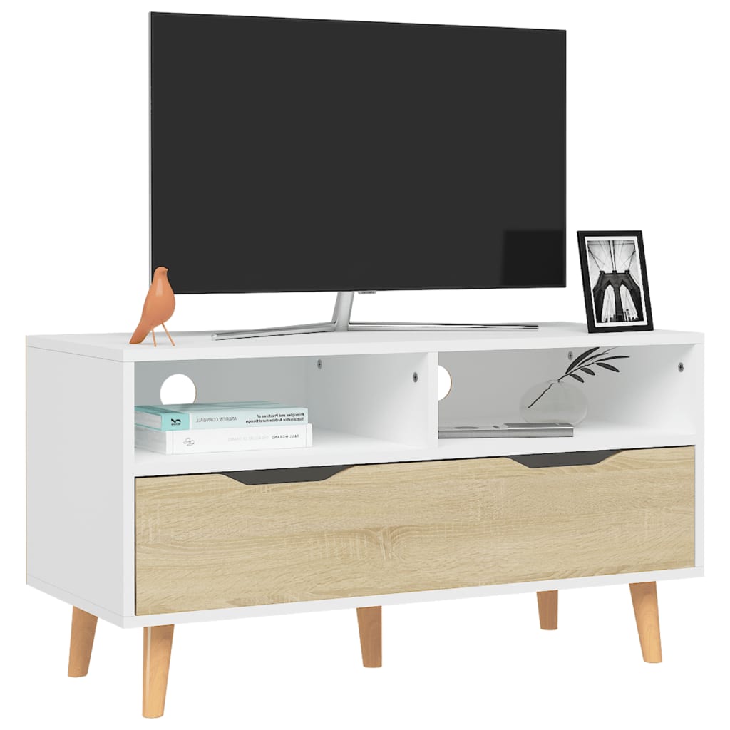 Tv Skříňka 90 X 40 X 48,5 Cm Kompozitní Dřevo
