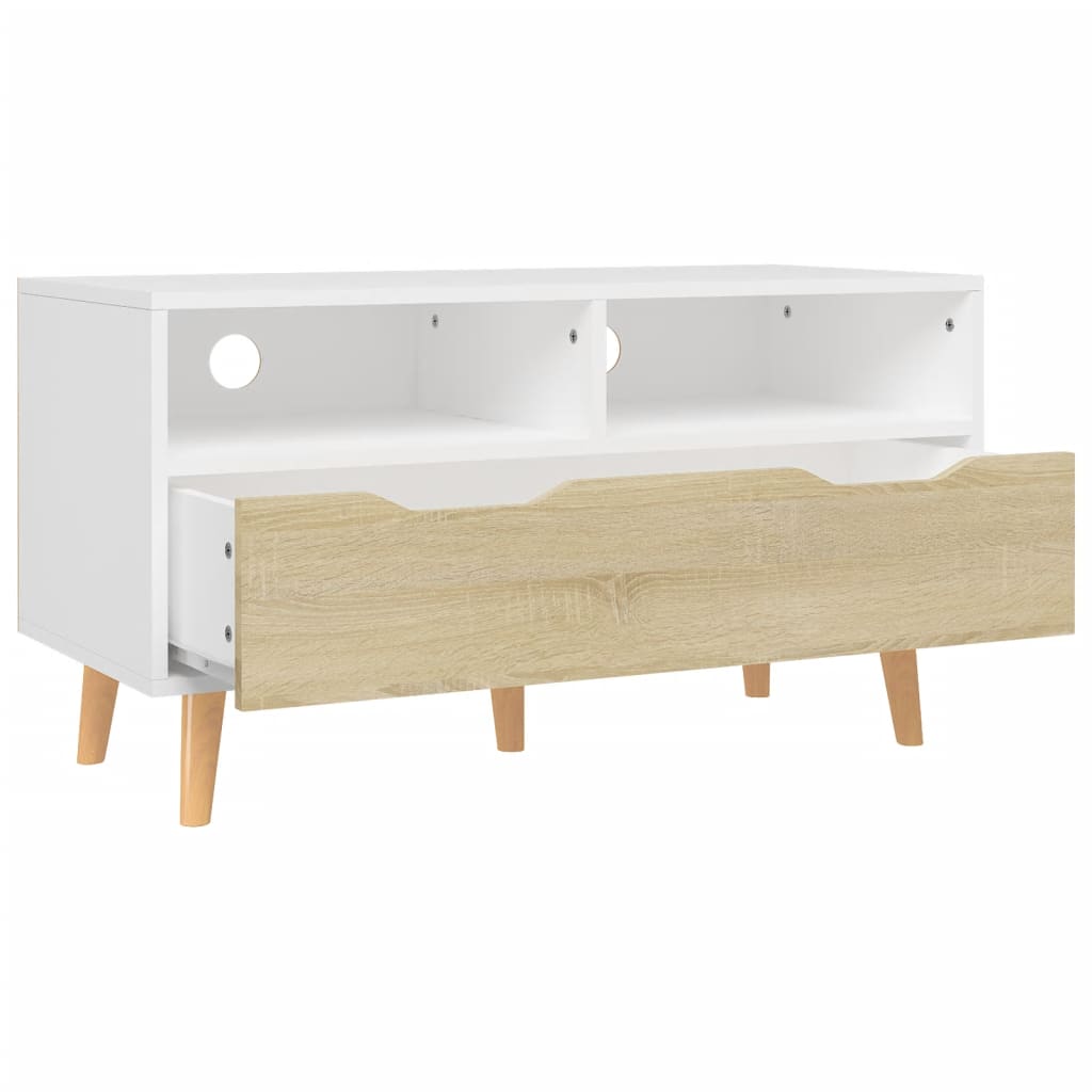 Tv Skříňka 90 X 40 X 48,5 Cm Kompozitní Dřevo