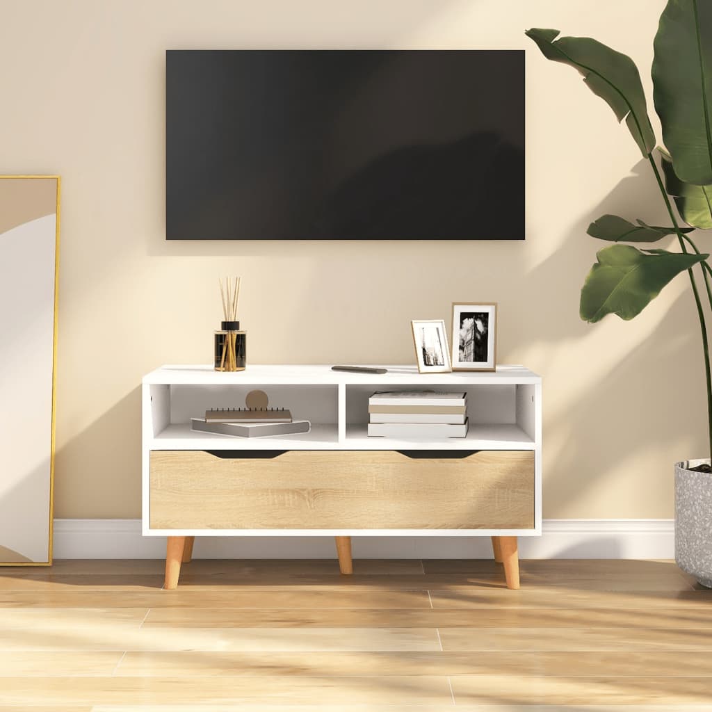 Tv Skříňka 90 X 40 X 48,5 Cm Kompozitní Dřevo