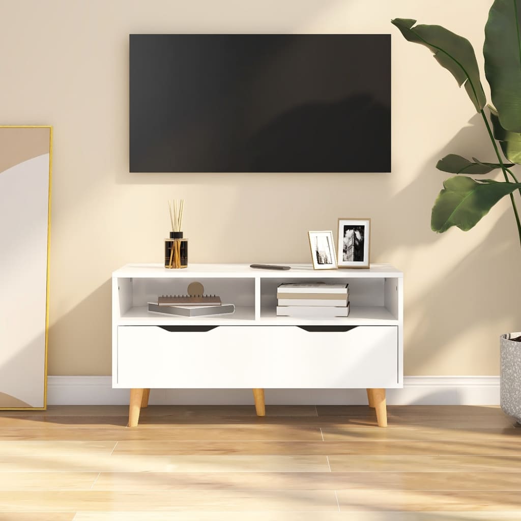 Tv Skříňka 90 X 40 X 48,5 Cm Kompozitní Dřevo