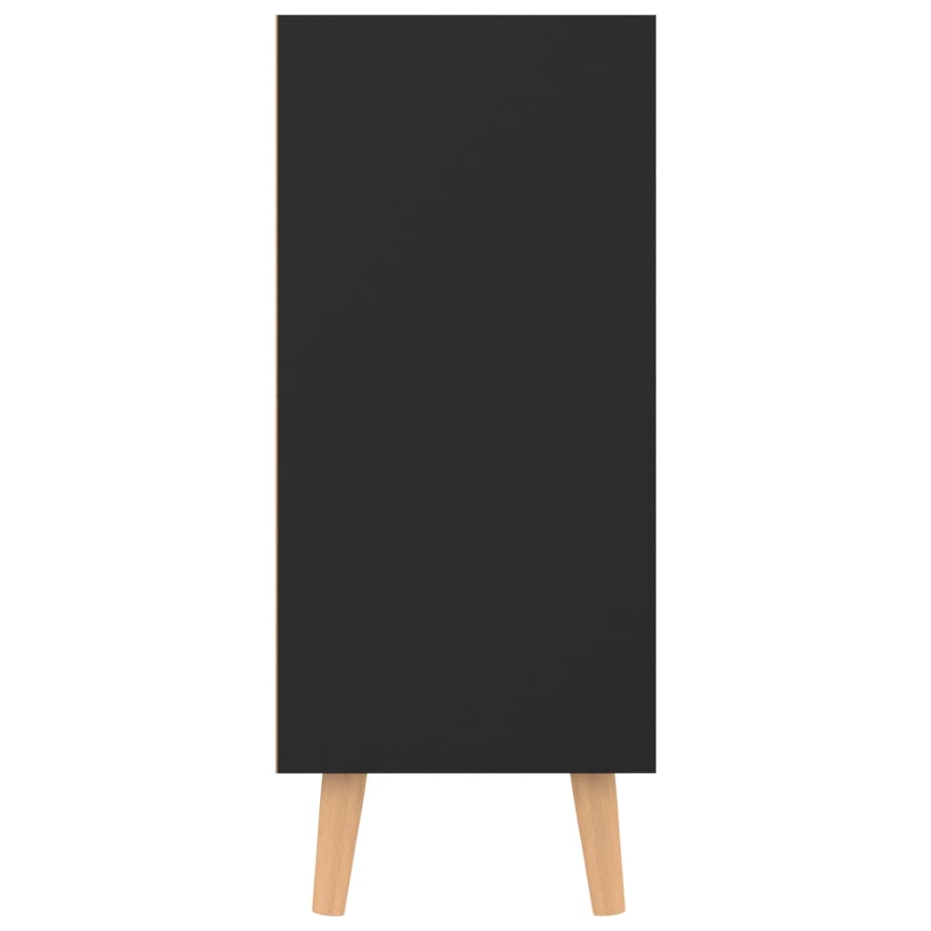 Příborník Černý 90 X 30 X 72 Cm Kompozitní Dřevo