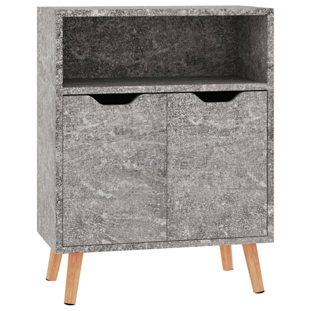 Příborník Betonově Šedý 60 X 30 X 72 Cm Kompozitní Dřevo