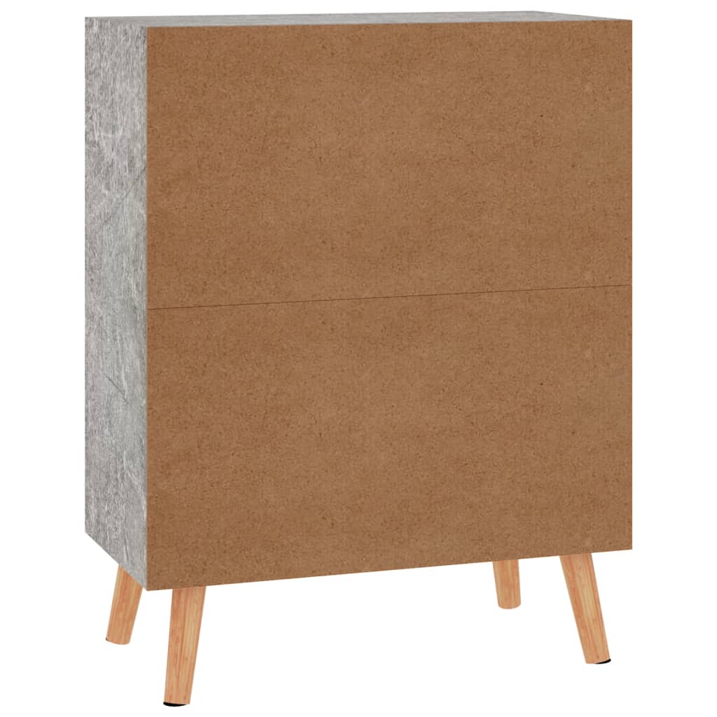 Příborník Betonově Šedý 60 X 30 X 72 Cm Kompozitní Dřevo
