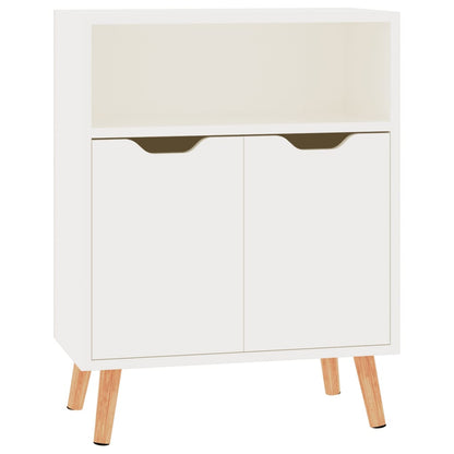 Příborník Bílý S Vysokým Leskem 60X30X72 Cm Kompozitní Dřevo
