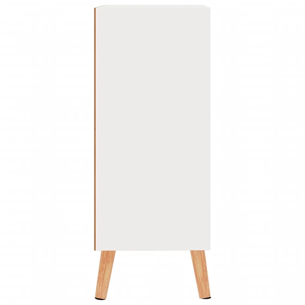 Příborník Bílý S Vysokým Leskem 60X30X72 Cm Kompozitní Dřevo