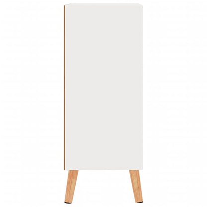 Příborník Bílý S Vysokým Leskem 60X30X72 Cm Kompozitní Dřevo