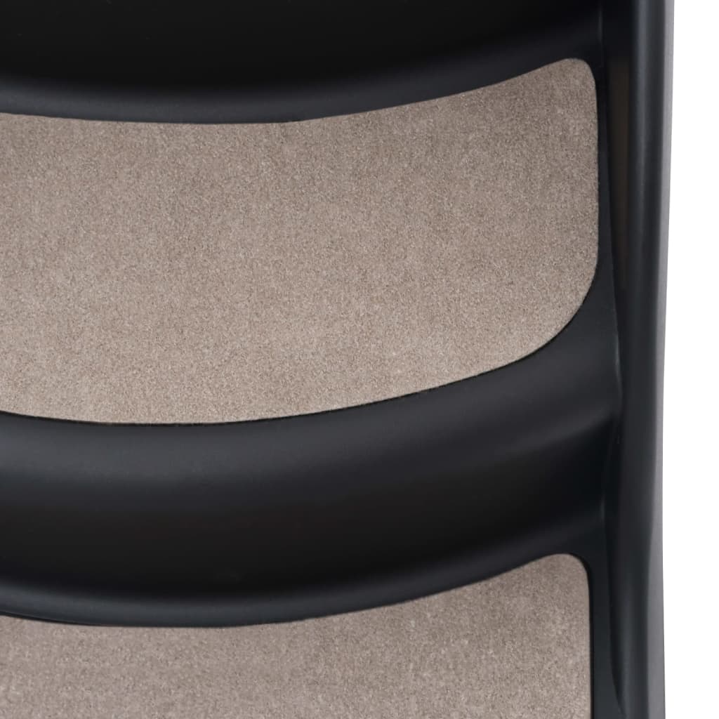 Skládací Třístupňové Psí Schůdky Černé