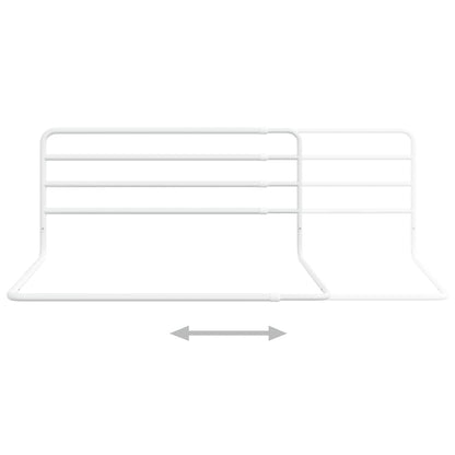 Dětská Zábrana K Postýlce Bílá (76–137) X 55 Cm Železo