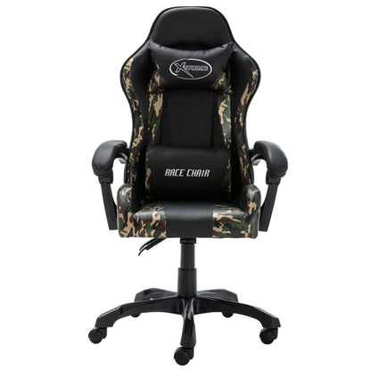 Herní Židle Černá A Maskáčová Umělá Kůže