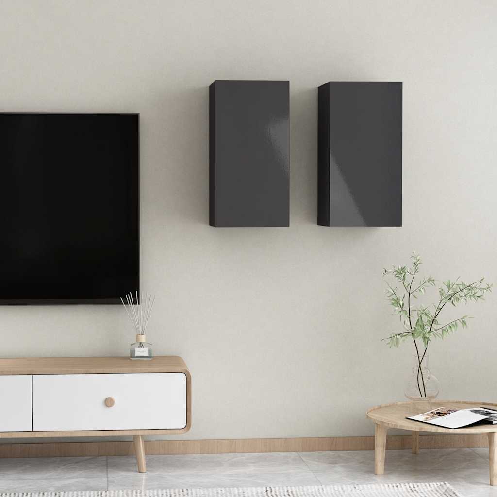 Tv Stolek Šedý 30,5X30X Kompozitní Dřevo