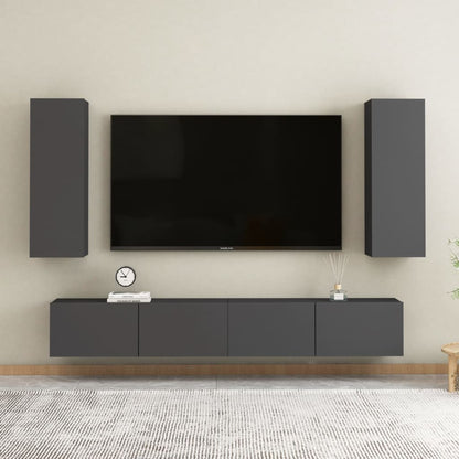Tv Stolek Šedý 30,5X30X Kompozitní Dřevo