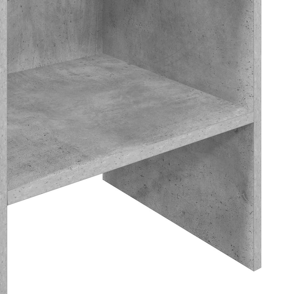 Knihovna Betonově Šedá 40 X 35 X 180 Cm Kompozitní Dřevo