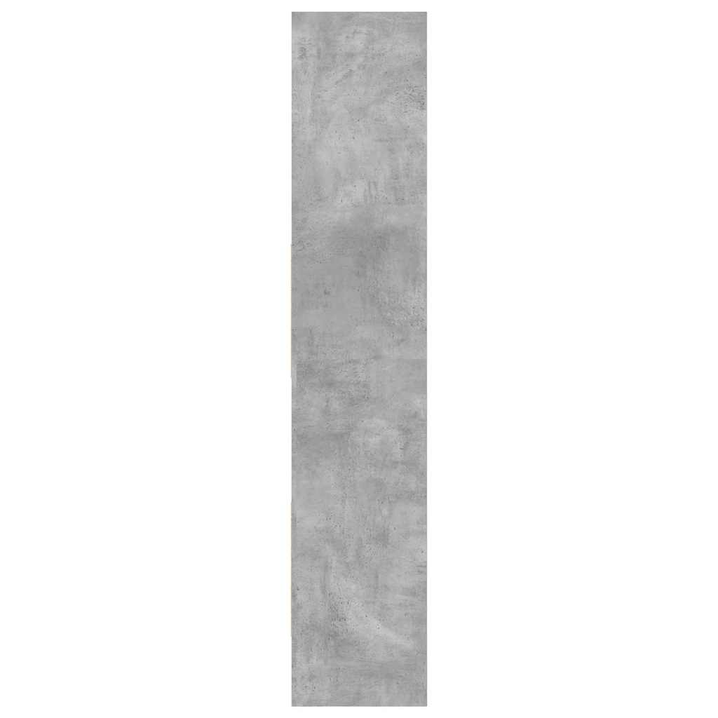 Knihovna Betonově Šedá 60 X 35 X 180 Cm Kompozitní Dřevo
