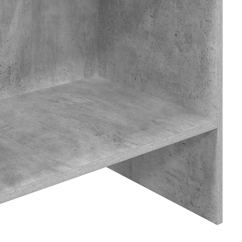 Knihovna Betonově Šedá 60 X 35 X 180 Cm Kompozitní Dřevo