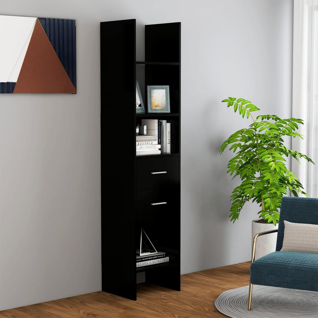 Knihovna Betonově Šedá 40 X 35 X 180 Cm Kompozitní Dřevo