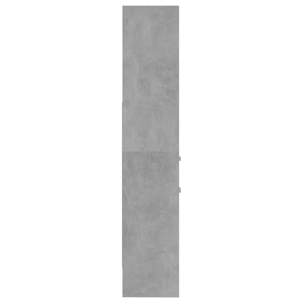 Knihovna Betonově Šedá 40 X 35 X 180 Cm Kompozitní Dřevo