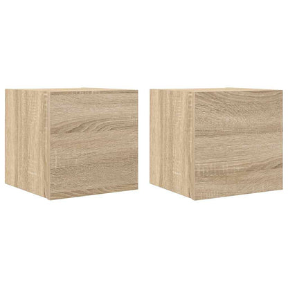 Nástěnné Tv Skříňky 2 Ks 30,5X30X30 Cm
