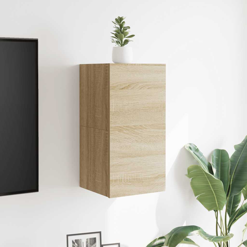 Nástěnné Tv Skříňky 2 Ks 30,5X30X30 Cm