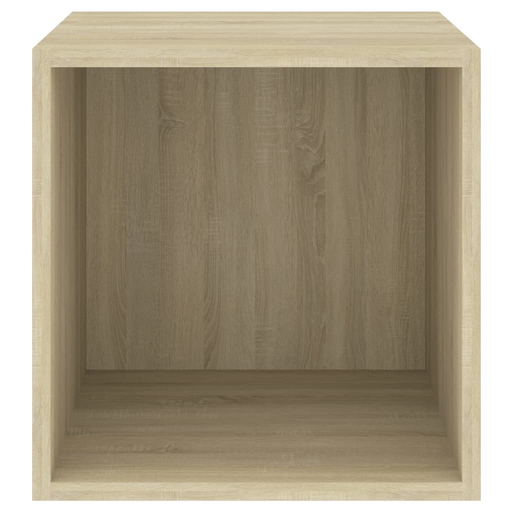 Nástěnné Skříňky 4 Ks 37 X 37 X 37 Cm Dřevotříska