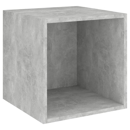 Nástěnné Skříňky 2 Ks Betonově Šedé 37 X 37 X 37 Cm Dřevotříska