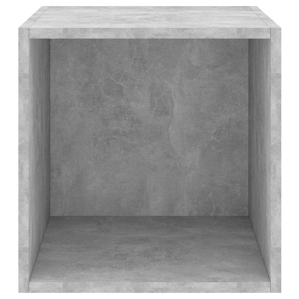 Nástěnné Skříňky 2 Ks Betonově Šedé 37 X 37 X 37 Cm Dřevotříska