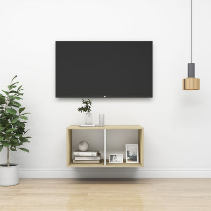 Nástěnná Tv Skříňka Šedá Vysoký Lesk 37X37X142,5 Cm Dřevotříska