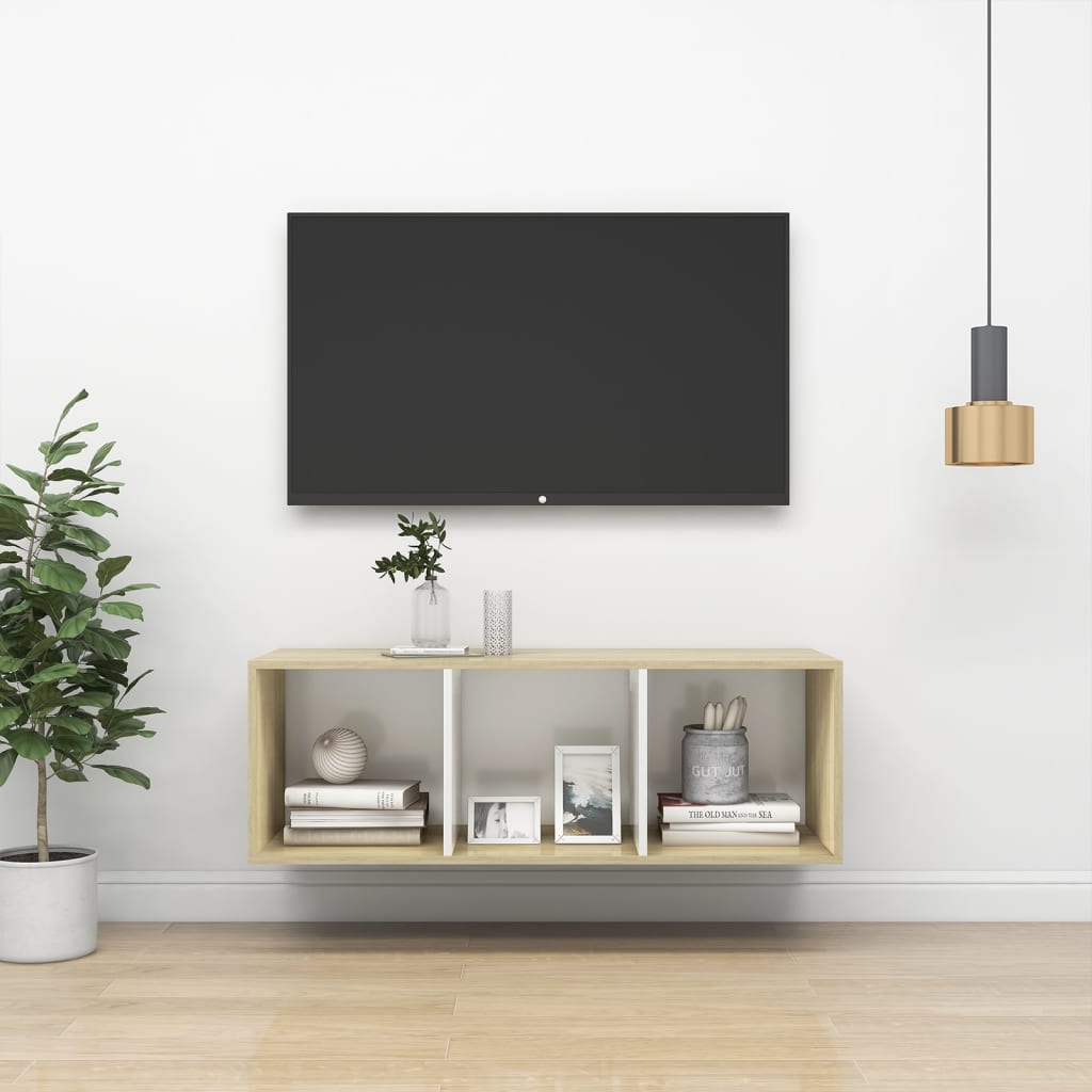 Nástěnná Tv Skříňka Šedá Vysoký Lesk 37X37X142,5 Cm Dřevotříska