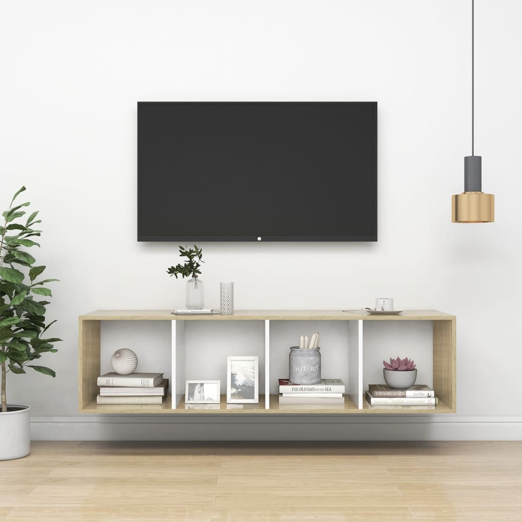 Nástěnná Tv Skříňka Šedá Vysoký Lesk 37X37X142,5 Cm Dřevotříska