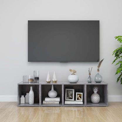 Tv Stolky 4 Ks Bílé Vysoký Lesk 37X35X37 Cm Kompozitní Dřevo
