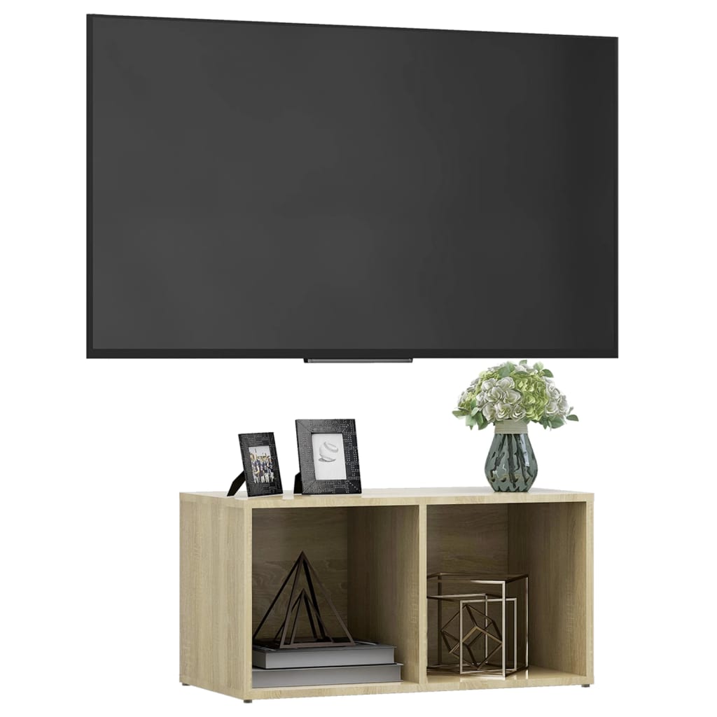 Tv Stolek 72 X 35 X 36,5 Cm Kompozitní Dřevo Dub Sonoma