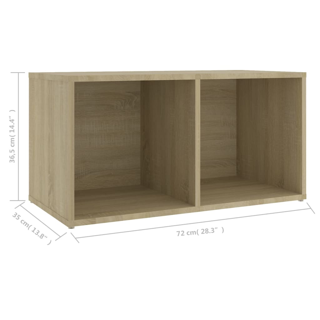 Tv Stolek 72 X 35 X 36,5 Cm Kompozitní Dřevo Dub Sonoma