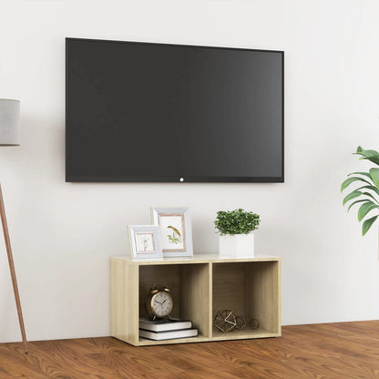 Tv Stolek Bílý Vysoký Lesk 72 X 35 X 36,5 Cm Kompozitní Dřevo