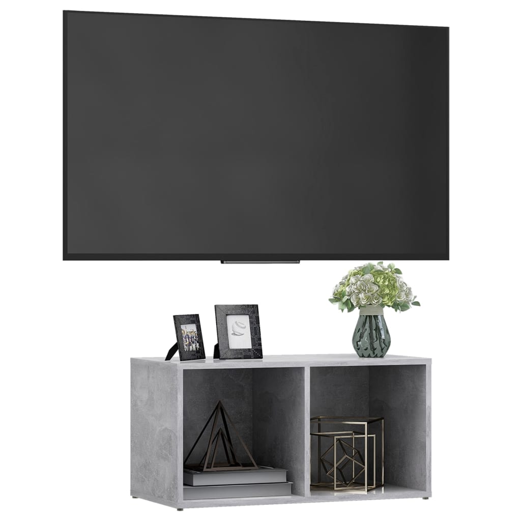 Tv Stolek Betonově Šedý 72 X 35 X 36,5 Cm Kompozitní Dřevo Betonová Šedá