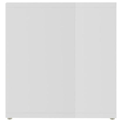 Tv Stolek Bílý Vysoký Lesk 72 X 35 X 36,5 Cm Kompozitní Dřevo