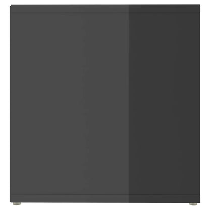 Tv Stolek Šedý Vysoký Lesk 72 X 35 X 36,5 Cm Kompozitní Dřevo Šedá S Vysokým Leskem