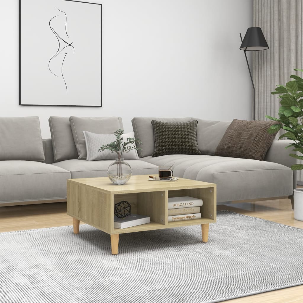 Konferenční Stolek 60 X 60 X 30 Cm Kompozitní Dřevo