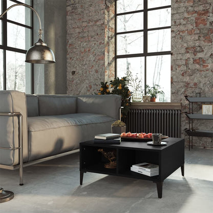 Konferenční Stolek Bílý A Dub Sonoma 60 X 60 X 30 Cm Kompozit