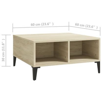 Konferenční Stolek 60 X 60 X 30 Cm Kompozitní Dřevo