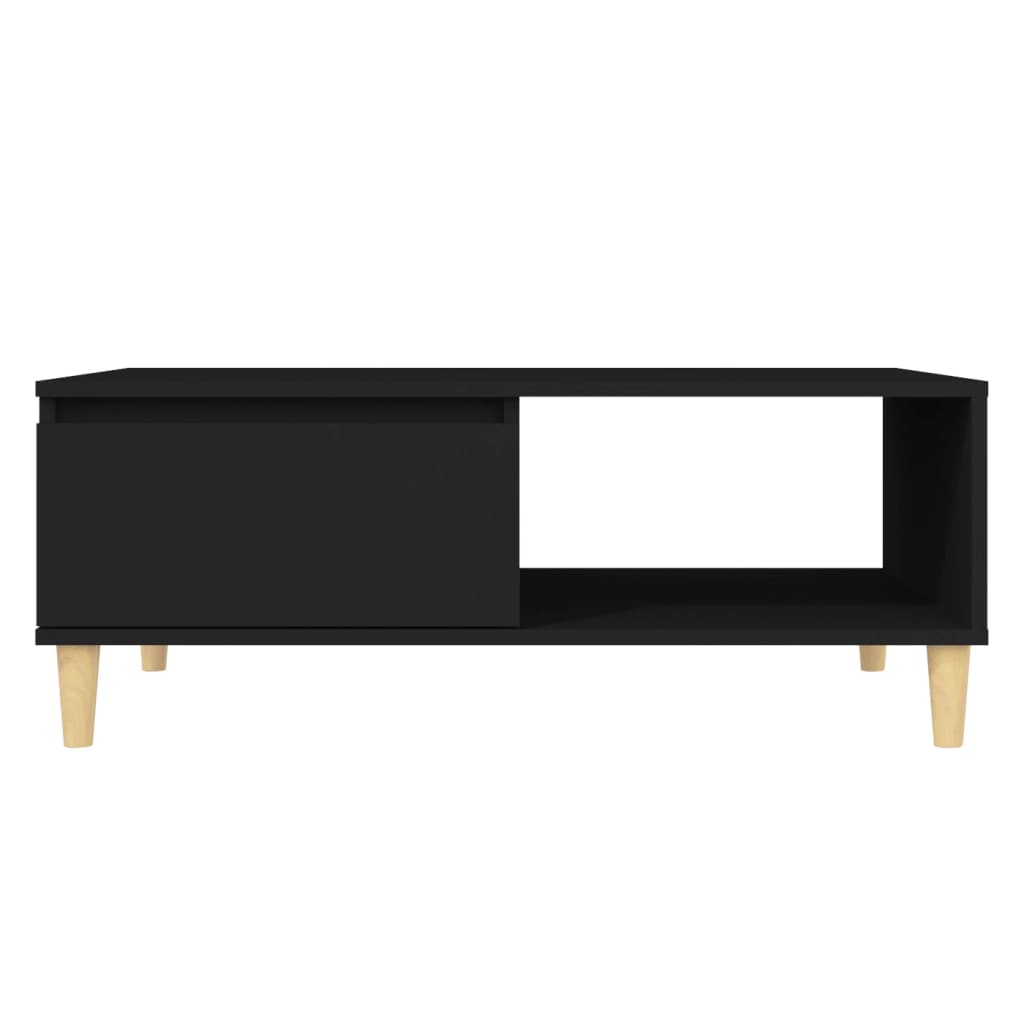 Konferenční Stolek Černý 90 X 60 X 35 Cm Kompozitní Dřevo