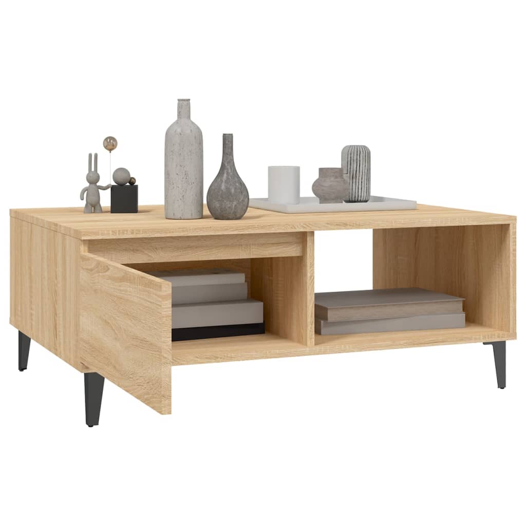 Konferenční Stolek Dub Sonoma 90 X 60 X 35 Cm Kompozitní Dřevo