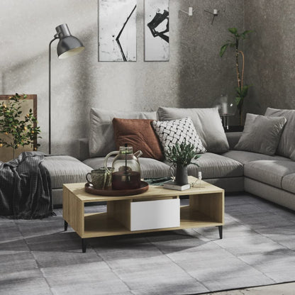 Konferenční Stolek Černý Lesklý 103,5X60X35 Cm Kompozitní Dřevo