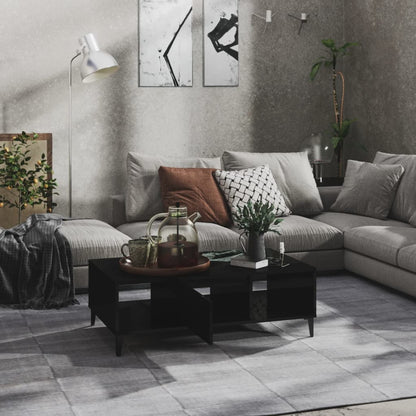 Konferenční Stolek Černý Lesklý 103,5X60X35 Cm Kompozitní Dřevo