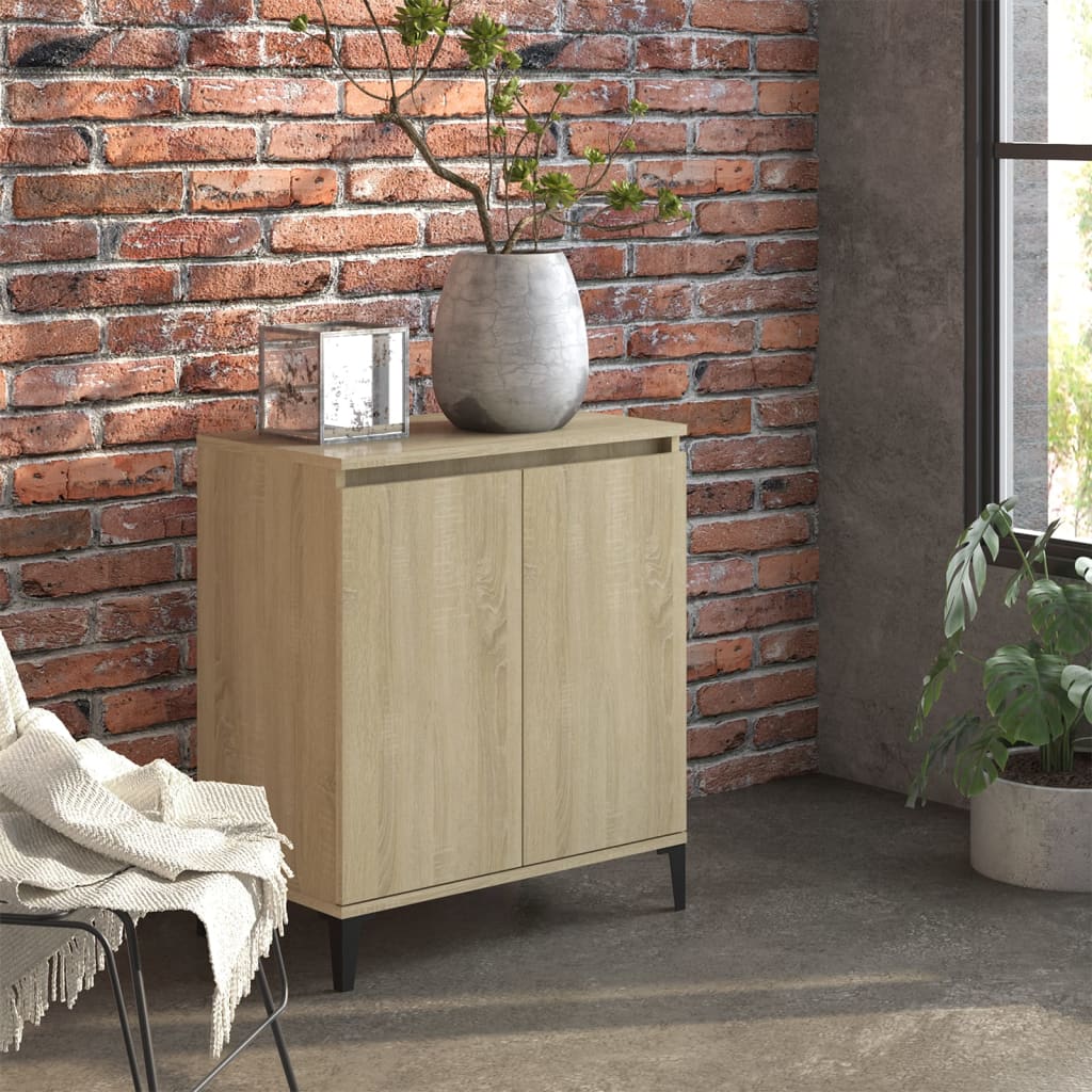 Příborník Betonově Šedý 60 X 35 X 70 Cm Kompozitní Dřevo