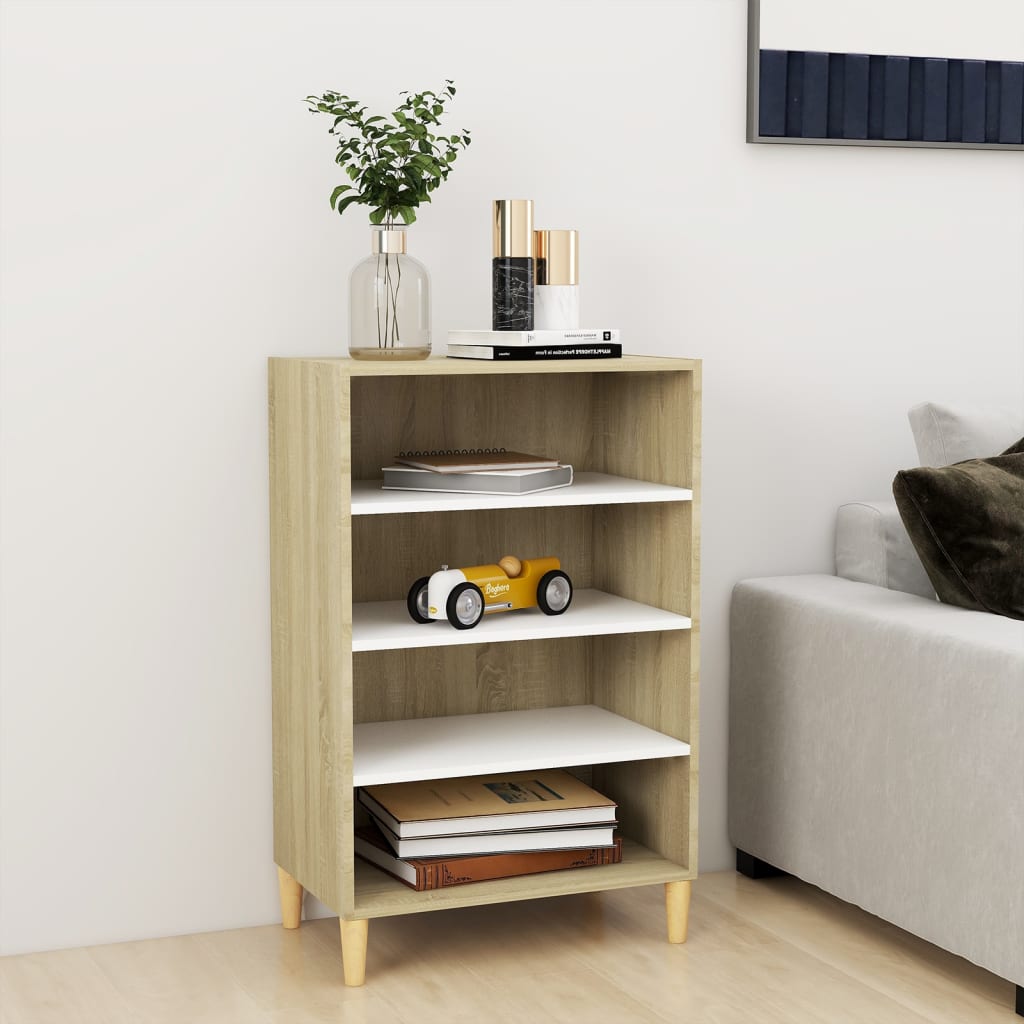 Příborník Betonově Šedý 57 X 35 X 90 Cm Kompozitní Dřevo