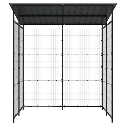 Přístřešek Na Kola 190 X 190 X 222 Cm Ocel Černý